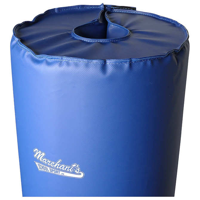 6' Football Goal Post Pad  4" Royal Blue - Top View