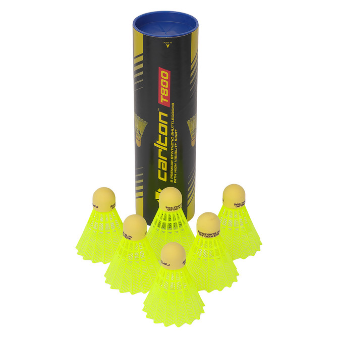 Carlton Tournament Nylon Shuttles (Yellow) - one tube