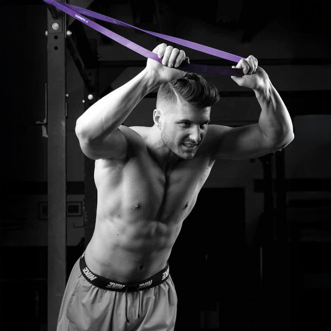 Latex Strength Band - Blue 2.5"w (60-150 lbs) 