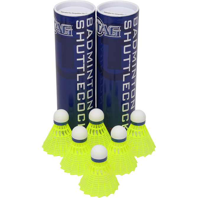 TAG Yellow Nylon Badminton Shuttles