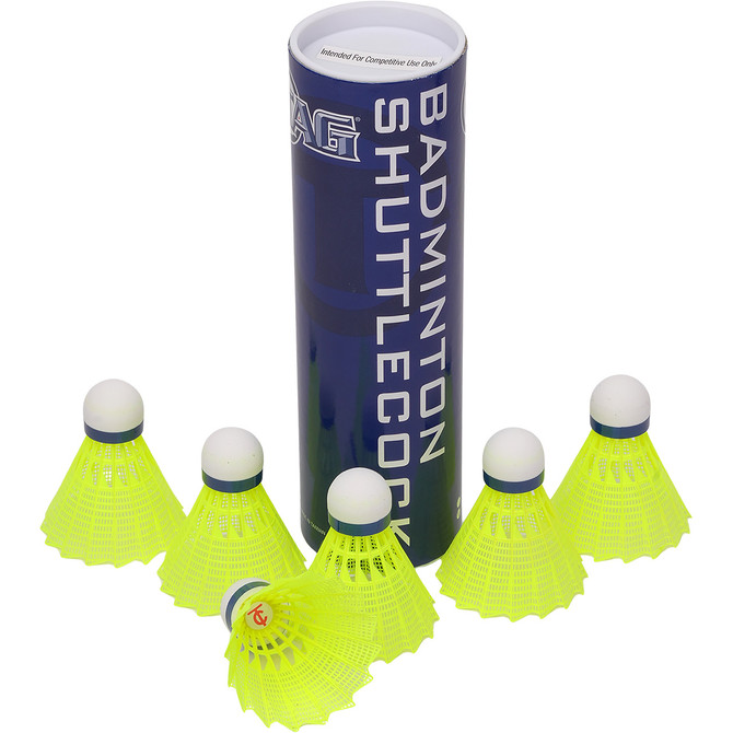 TAG Yellow Nylon Badminton Shuttles