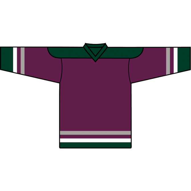 Kobe Men's Teamstyle Series Hockey Jersey - Anaheim Purple - 6219AA