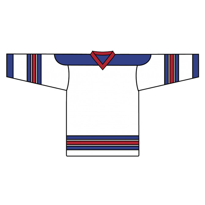 Kobe Youth New York Regular Home Hockey Jersey - 6118YH (KO-6118YH)