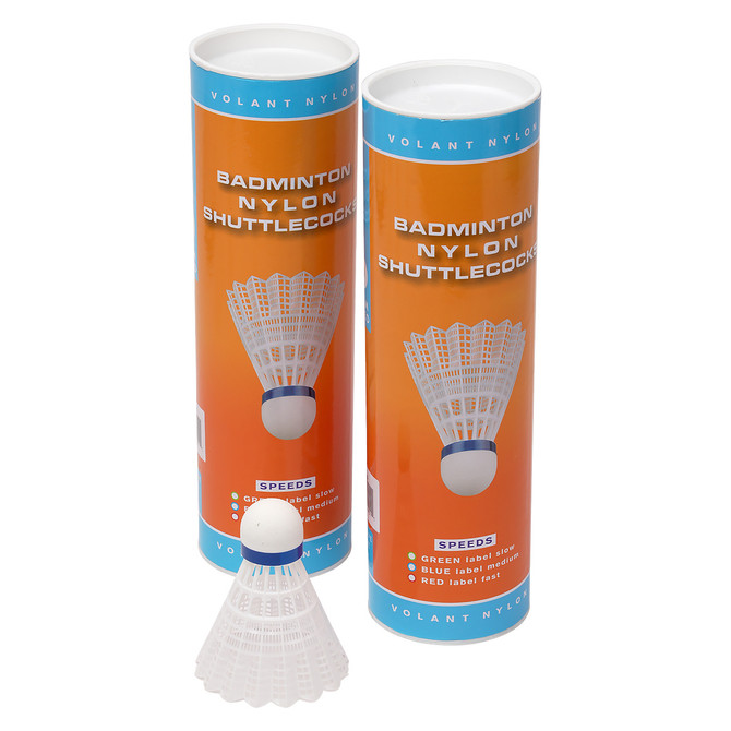 White Nylon Shuttlecocks - Dozen
