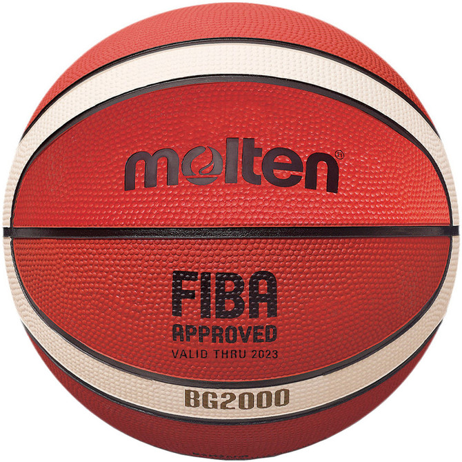 Molten BG2000 FIBA Approved 2-Tone Rubber Basketball - Size 5 (B5G2000)