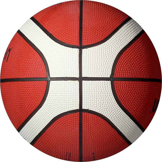 Molten BG2000 FIBA Approved 2-Tone Rubber Basketball - Size 5 - Side View
