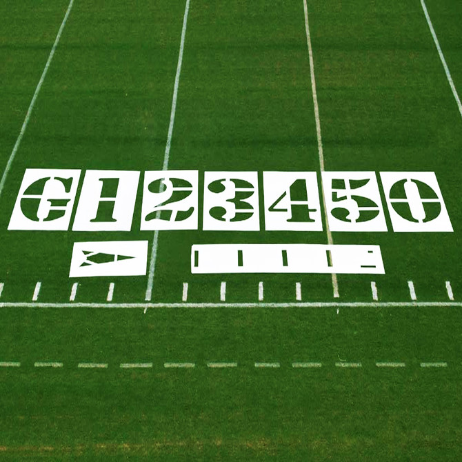 Fisher Football Pro Style Field Stencil Individaul Number (4600RN)