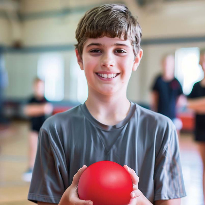 7 Inch Coated High Density Foam Ball - Held in Hands