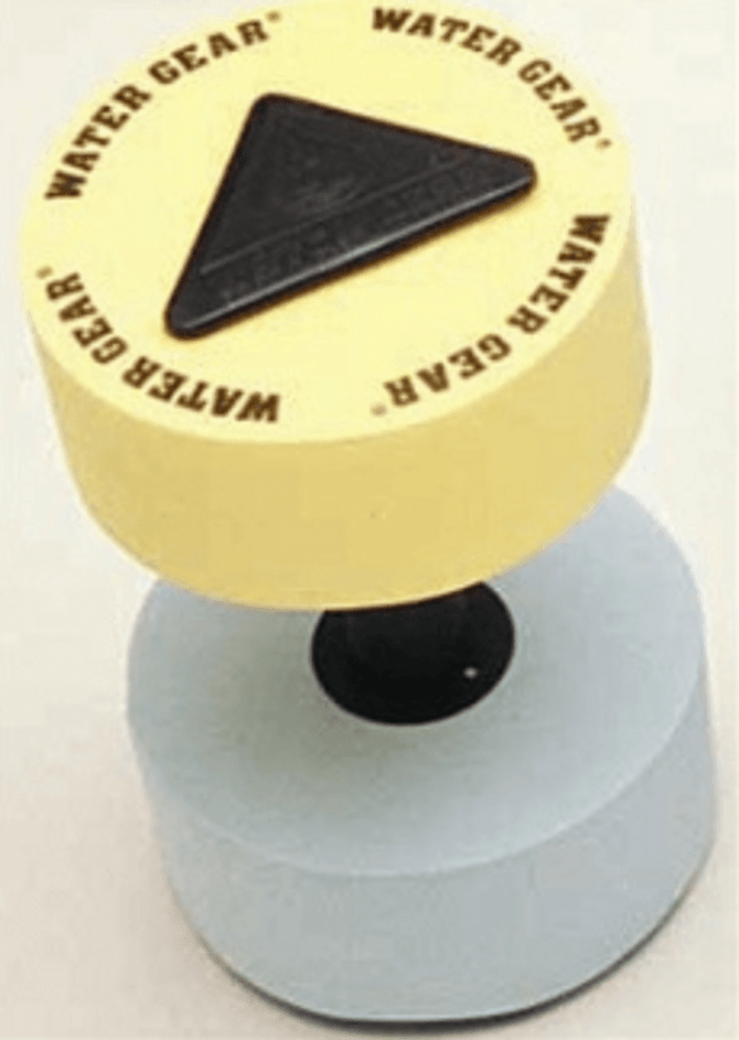 Resistance Dumbbells - Soft - 50% - yellow/teal (JW-82550)