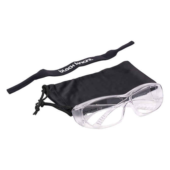 Black Knight Overguard Eyewear Institutional Clear Black Eyeguard