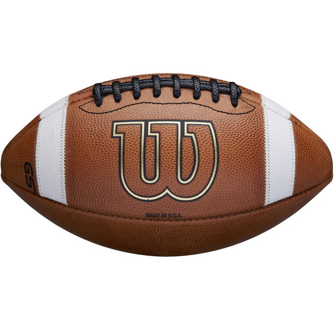 Wilson GST Youth Leather Game Football - Top Quality Play