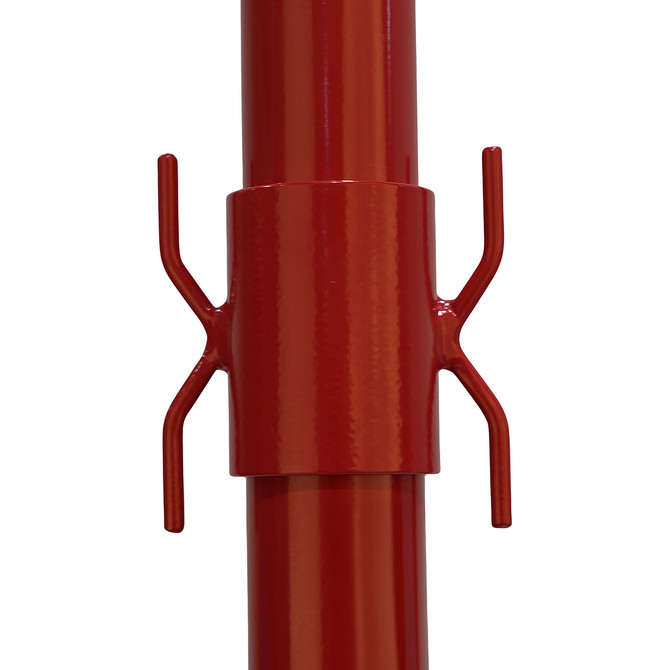 Badminton Center Post - 1-7/8" (48mm) - Net Tie-off Close up - Front