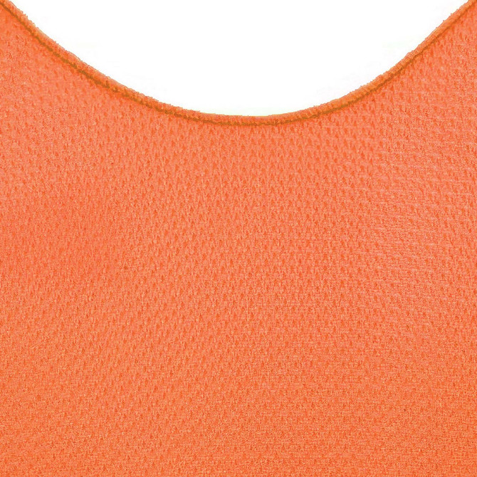 Youth Football Scrimmage Vest - Orange - Close Up