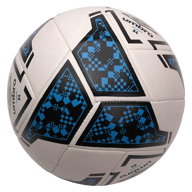 NEO SWERVE Soccer Ball White/Black/Blue - Size 4 - Top