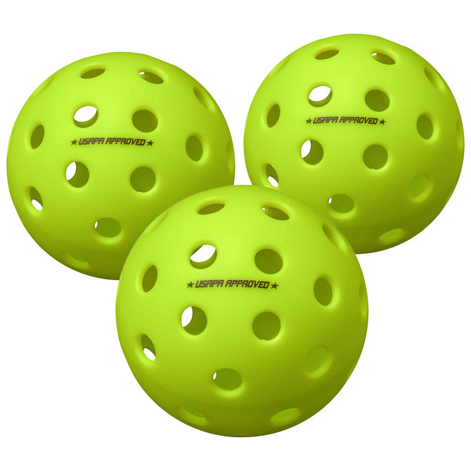ピッコロUSA Onix Fuse Neon Green Outdoor Pickleballs - 3 Pack