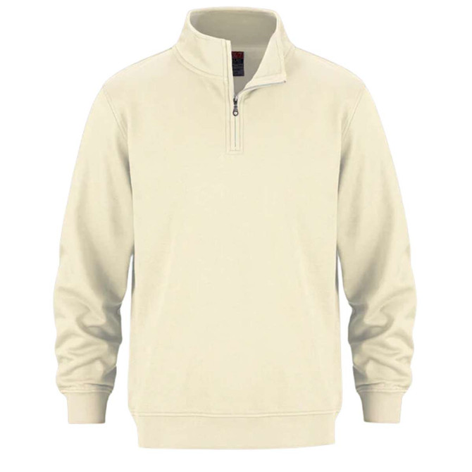 Adult 1/4 Zip Sweatshirt Cotton Poly Fleece