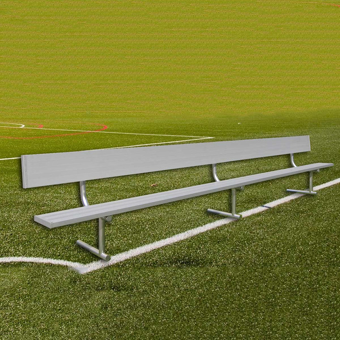 7' 6" Spectator Bench with Back, Portable (G.BE08PTWB)