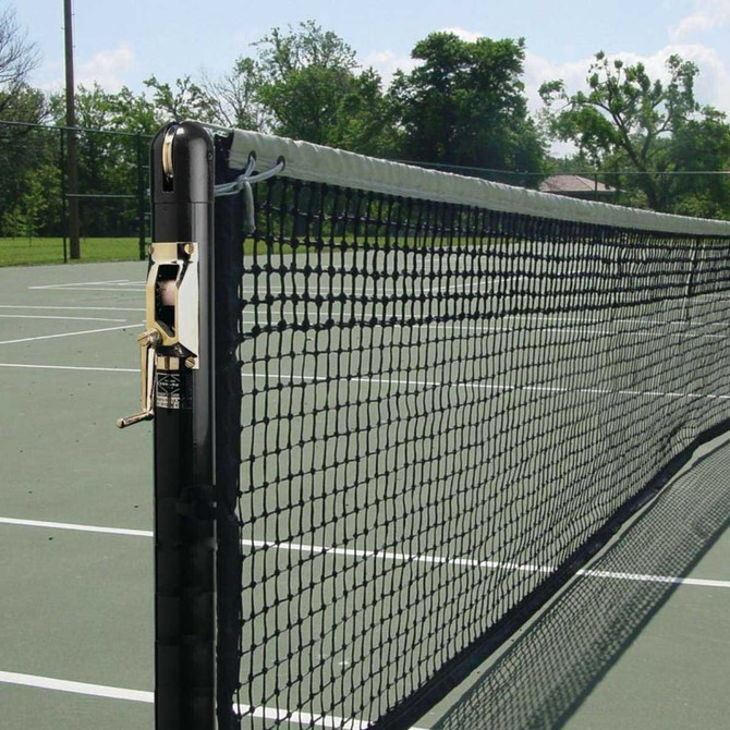 3" Round Competition Tennis Posts, Black (G.GSTNPERDB)