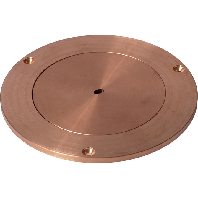 Floating Floor Socket Lid 4 11/16 inch - lid installed