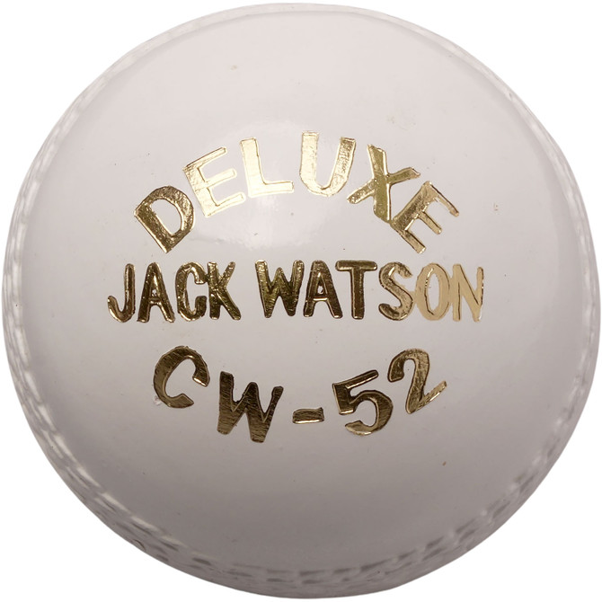Deluxe Practice Cricket Ball - White - Front