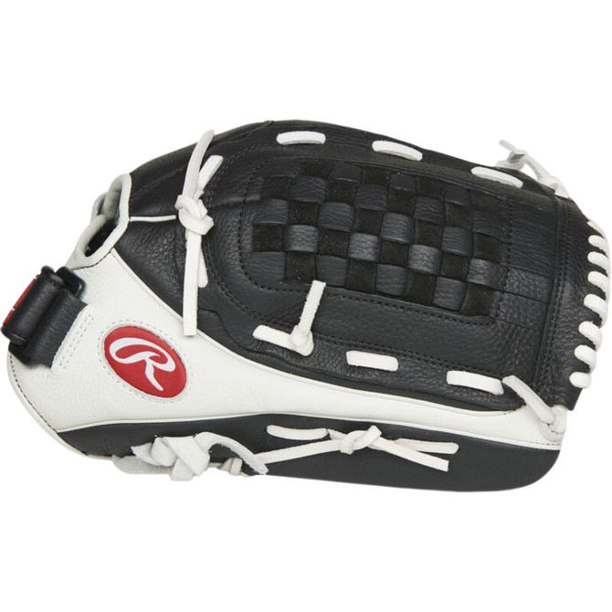 Rawlings Shut Out Series 13" Softball Glove (RHT), BK/ (RSO130BW)