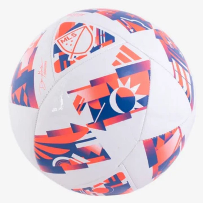 adidas MLS CLB Soccer Ball - WHT/SLR RED/GLRY BLUE (AD-IP1626-WRB-4)