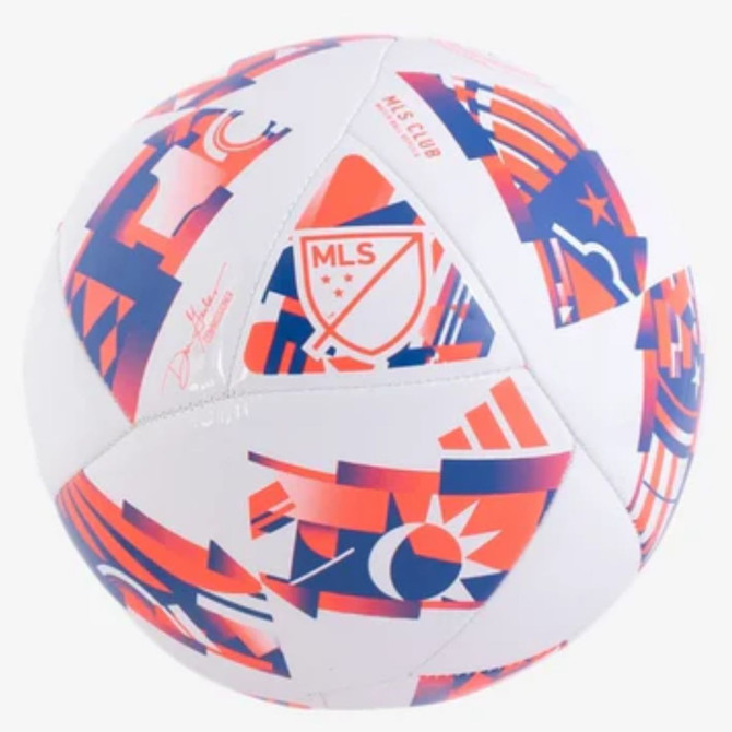 adidas MLS CLB Soccer Ball - WHT/SLR RED/GLRY BLUE (AD-IP1626-WRB-4)
