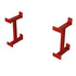 1' fixed extensions for 63" centres (Set for one backboard)