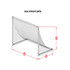 4H X 6W X 0D X 3B, 120mm Mesh, 2MM Solid Braid Knotless