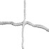 Kwik Goal Soccer Net 3mm (6.5'x18.5'x2'x6.5') White 3.5" Mesh