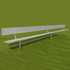 27' Spectator Bench with Back, Inground (G.BE27IGWB)
