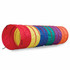 "Mega Multi Colour Nylon Tunnel (3.6m) – a vibrant, durable play tunnel for kids' indoor and outdoor fun. Perfect for crawling, active play, and easy storage."