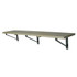 Recycled Plastic 10ft Wall Mount Bench - Sand (NOR-68.1310)