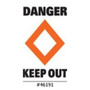 Marker Buoy Label - Danger Keep Out (JW-46191)
