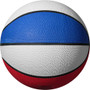 Rubber Game Basketball Red/ White/ Blue - Top View