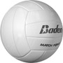 Baden Match Point Synthetic Leather Volleyball - White - Front Angle View
