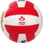 Wilson Volleyball Canada Gold Beach Game Ball, White/Red - Top View