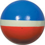 Tritone sponge ball - 3 inch red/white/blue