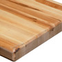 Wood Gym Bench Top Close-Up View