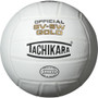 Tachikara GOLD Leather Volleyball - Front View