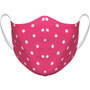 AK Adult Large Reusable Fabric Face Mask - Pink White with Polka Dots (AK-AKFM-1106)