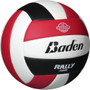 Baden Soft Touch Rally Volleyball - Red/White/Black - Angle View (V350C-01)