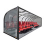 Kwik Goal Two-Row Portable Shelter With Luxury Seats