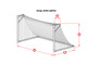 Kwik Goal Soccer Net 3mm - White Mesh (6.5x18x2x6.5 ft.)