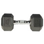 25 lb York Premium PVC Hex Dumbbell - Chrome Ergo Handle - Each (37009)