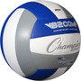 Champion Sports Composite Volleyball - Grey/Blue/White - Front Angle View