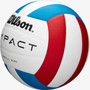 Wilson Impact Indoor Volleyball - Red/White/ Blue