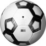 Wilson Pentagon Soccer Ball - White/Black - Size 5 - Bottom View