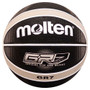 Molten Rubber 12-Panel Basketball, Official sz 7, Blk/S (BGRX7-KS)