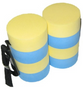 Deluxe Pull Buoy 4" X 6" strap - YELLOW/BLUE (DPB-EVA-6-Y/B)